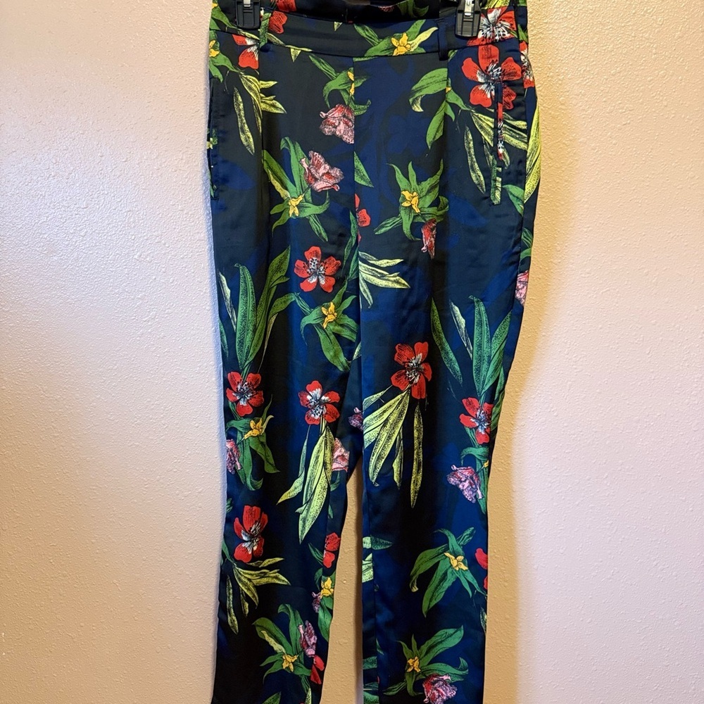 Stradivarius Multicolor Floral Pants